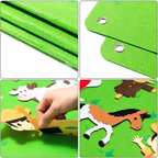 Viltwereld Met Dieren Voor Kleuren, Motoriek En Creatief Dagelijks Spel