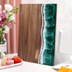 Houten Snij‑ en Serveerplank met Resinaccent
