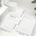 Badmatset van Memoryfoam met Antislip Onderzijde