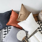 Linnenvezel Kussenhoes Met Koele Textuur En Luxe Zachte Afwerking Voor Sofa En Slaapkamer