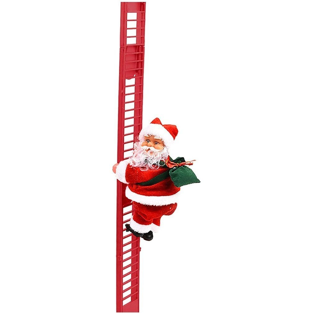 Klimmende Kerstman met Muzikale Ladder