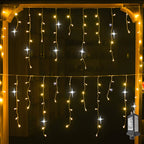Waterdichte Led Lichtgordijn voor Buiten met Warmwit Sfeereffect