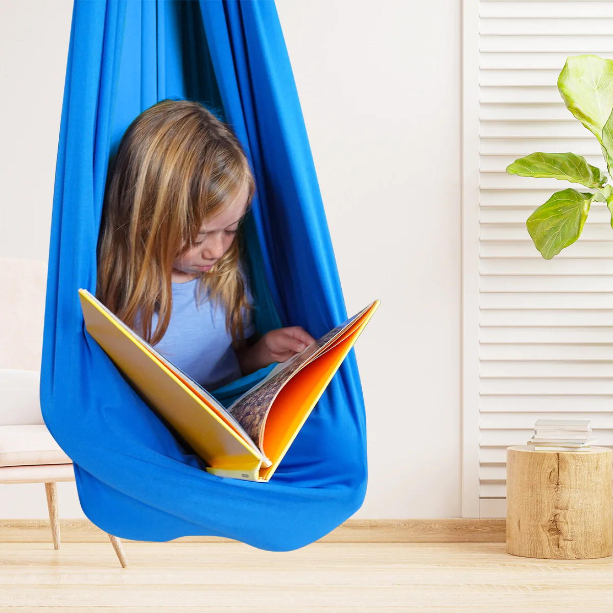 Sensorische Hangschommel van Katoen voor Ontspanning en Spel bij Kinderen