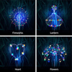 Waterdichte Zonne Tuinlamp Met Vuurwerk Effect