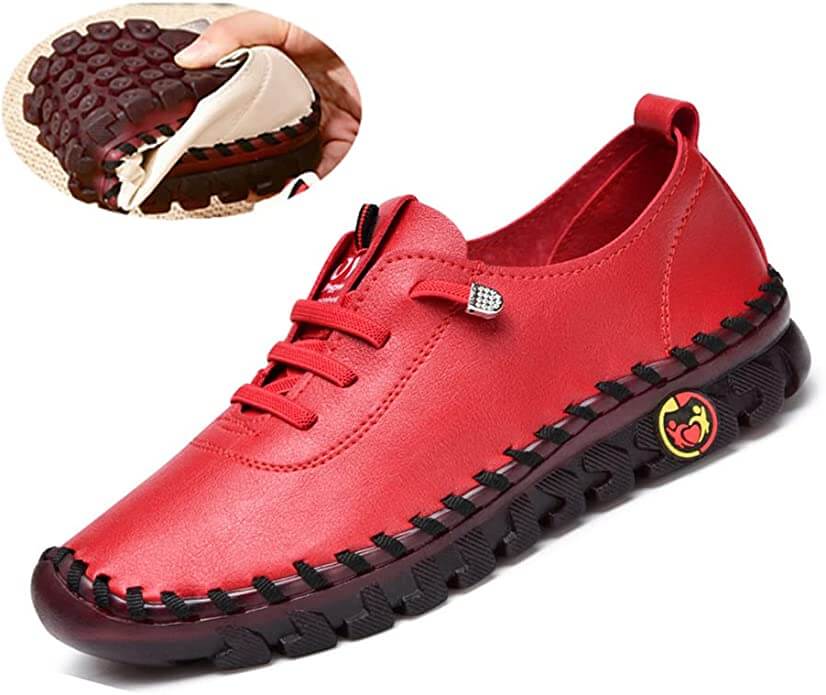 Vrouwen Comfortabele Platte Loafer Met Orthopedische Steun
