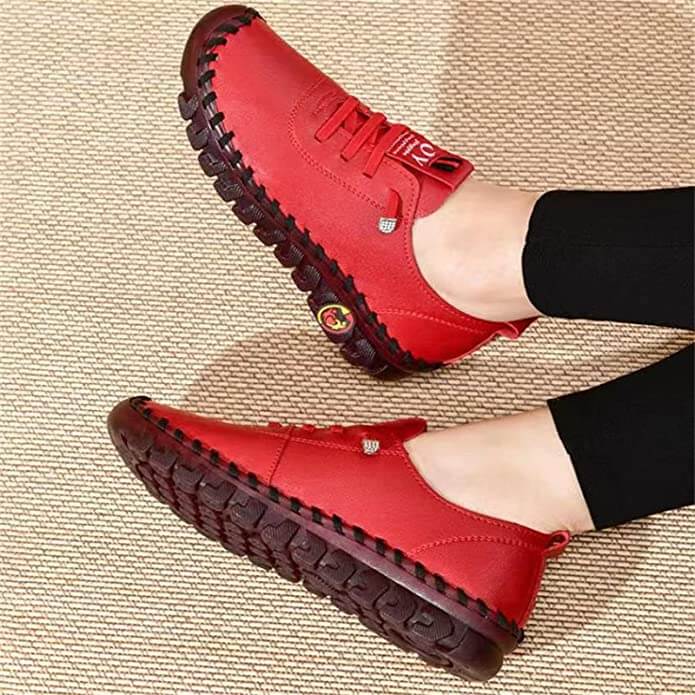 Vrouwen Comfortabele Platte Loafer Met Orthopedische Steun