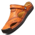 Leren Heren‑Sandalen voor Comfortabele Pasvorm en Dagelijks Buitengebruik