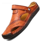 Leren Heren‑Sandalen voor Comfortabele Pasvorm en Dagelijks Buitengebruik