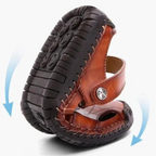 Leren Heren‑Sandalen voor Comfortabele Pasvorm en Dagelijks Buitengebruik