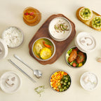 Geïsoleerde Lunchbox Met Meerdere Compartimenten