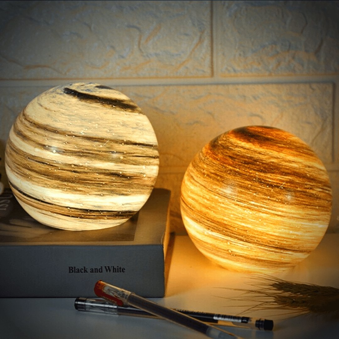 Glazen Maanlamp Met Meerkleurige Verlichting En Afstandsbediening