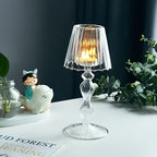 Glazen Tafellamp Kaarsenhouder