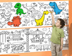 Zelfklevende Kindertekenrol met Knoeivrij Creatief Ontwerp