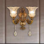 Wandlamp Met Vintage Afwerking En Verstelbare Koppen