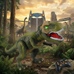 RC T‑Rex Dinosaurus met Loopfunctie, Geluid en LED‑Licht voor Interactief Speelplezier