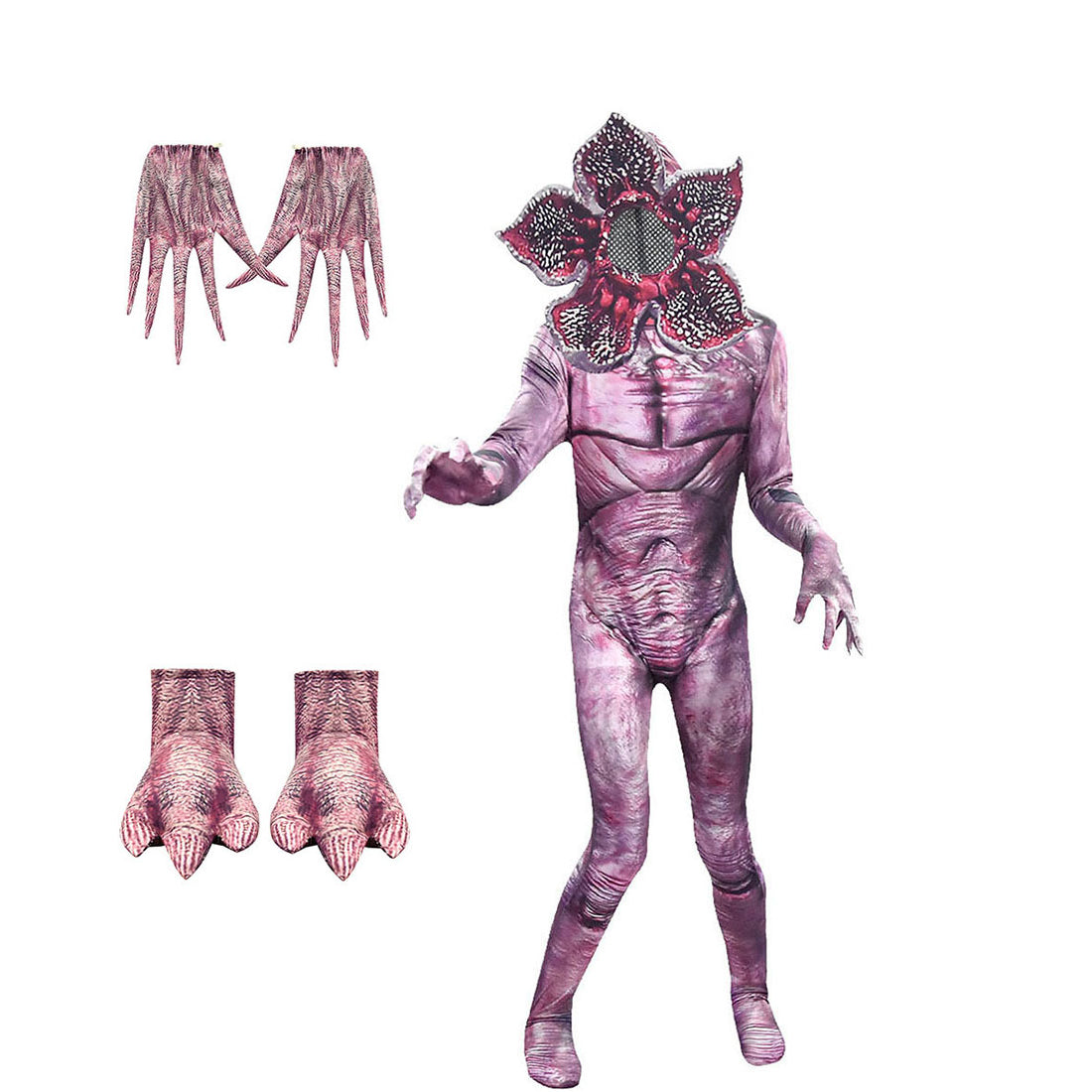 Monster Kostuum met Ademend Polyester en Complete Jumpsuitset