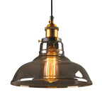 Vintage Hanglamp Met Antiekglazen Lampenkap
