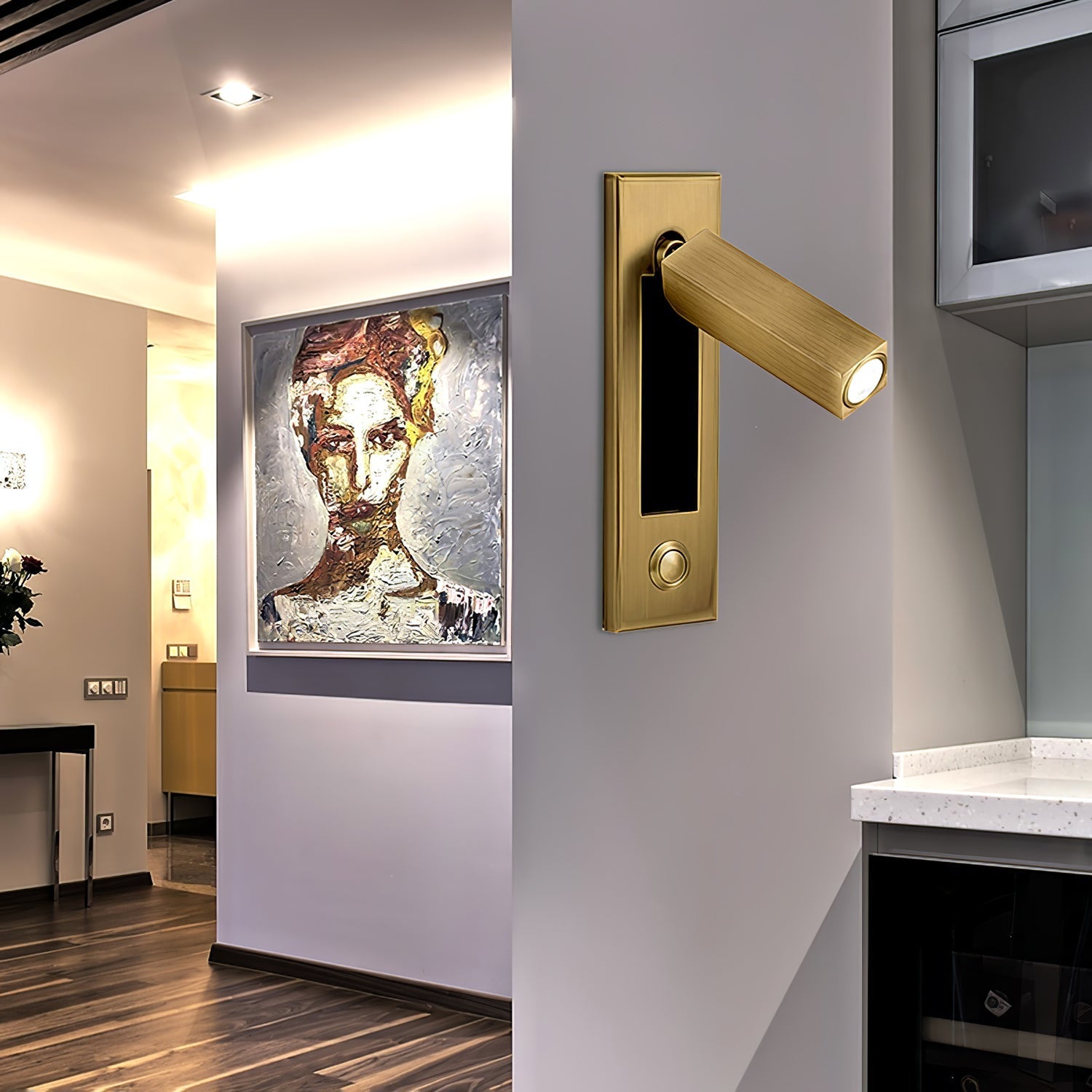 Wandlamp Met Verstelbare Kop En Ruimtebesparend Ontwerp