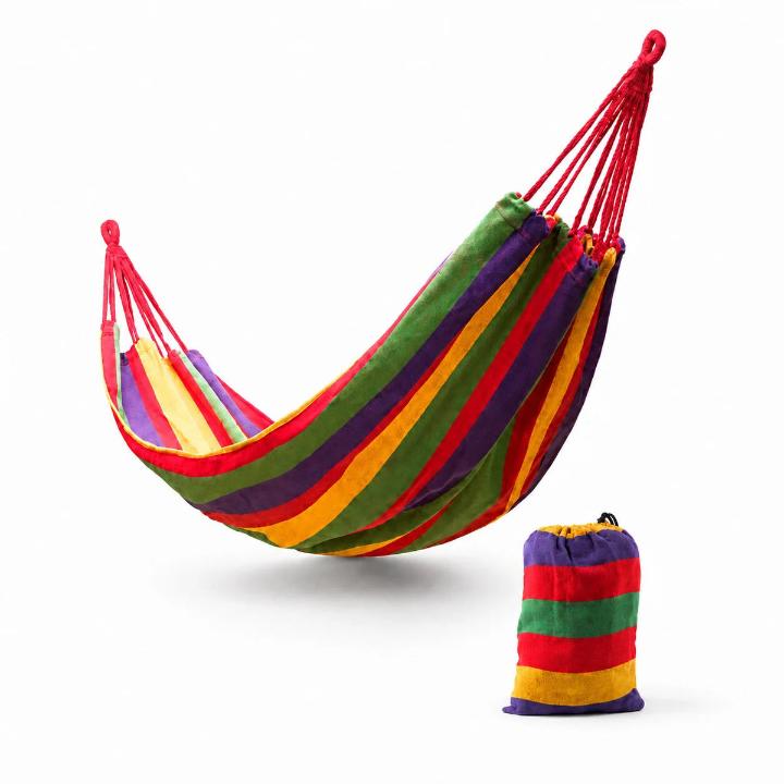 Outdoor Hangmat Katoen Polyester Hoogbelastbaar Compact Ontwerp