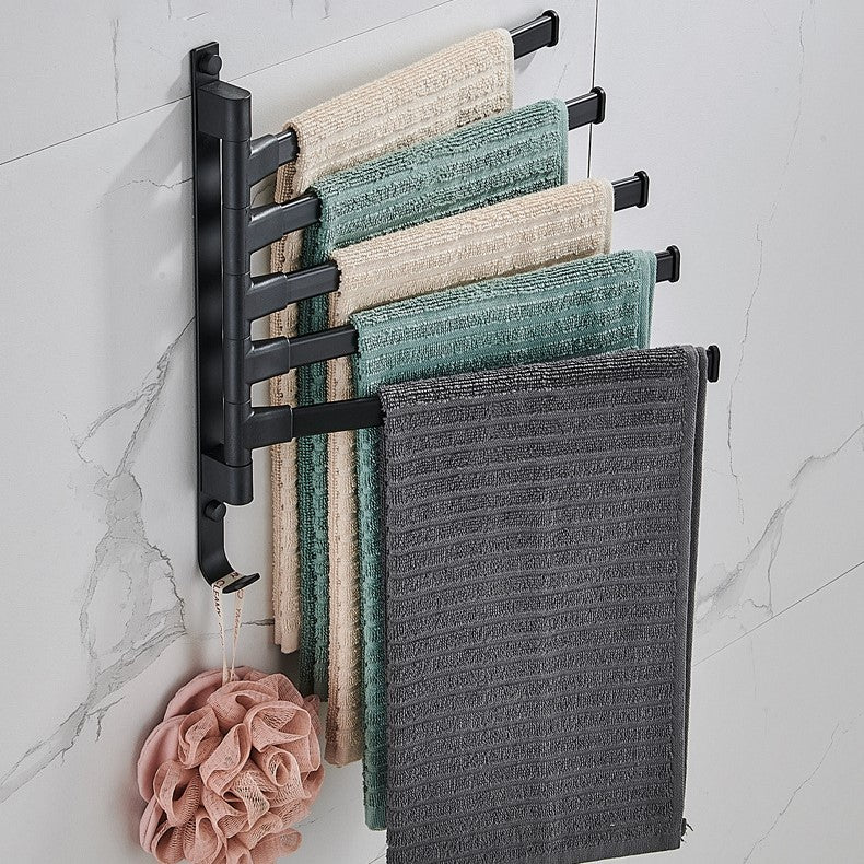 Handdoekenrek Met Vijf Armen En Modern Metalen Ontwerp