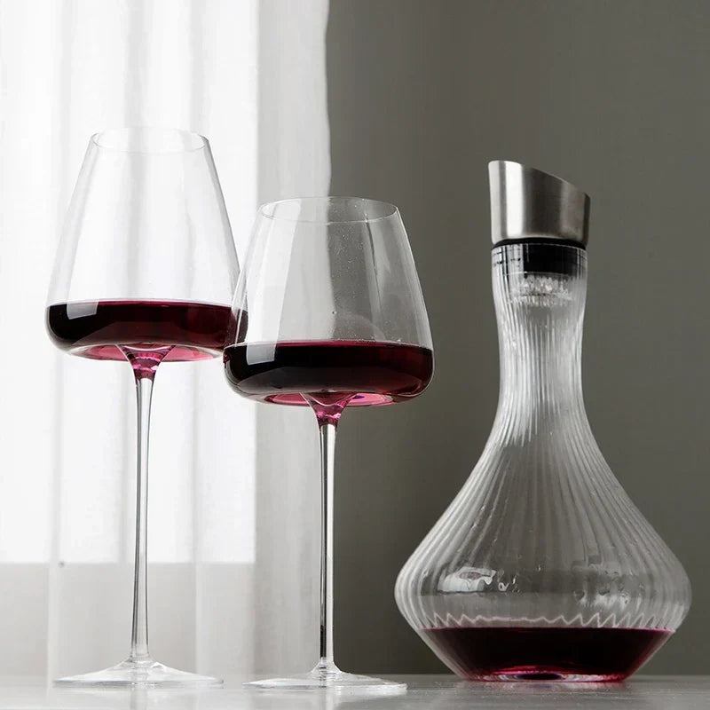 Luxe Kristallen Wijnglazenset met Elegant Ontwerp