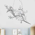 Art Deco Hanglamp Met Kristallen Takstructuur Voor Sfeervolle Verlichting