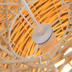 Bohemian Hanglamp Van Rattan Met Vogelnestontwerp