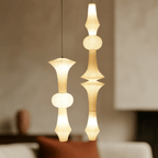 Japandi Hanglamp Van Washi Papier Met Organische Vorm
