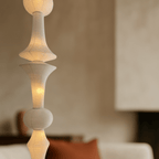 Japandi Hanglamp Van Washi Papier Met Organische Vorm