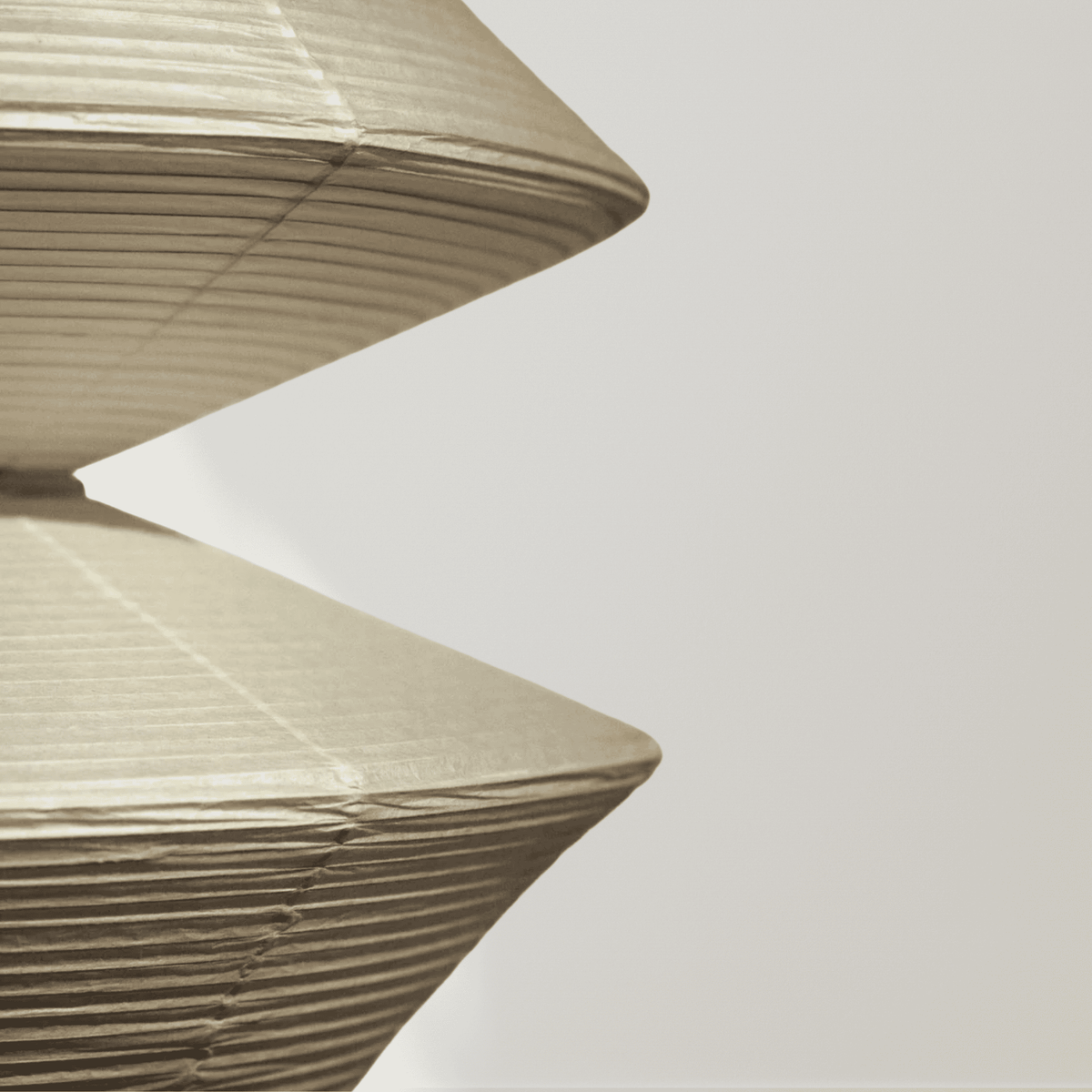Japandi Hanglamp Van Washi Papier Met Organische Vorm