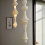 Japandi Hanglamp Van Washi Papier Met Organische Vorm