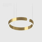 Minimalistische LED Ring Hanglamp Met Open Cirkelvorm