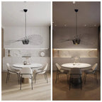 Minimalistische Hanglamp Met Open Draadframe En Hoedvormig Design