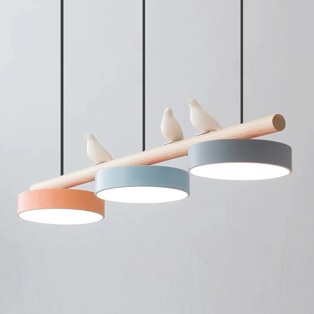 Moderne LED Hanglamp Met Vogelmotief En Verstelbare Ophanging