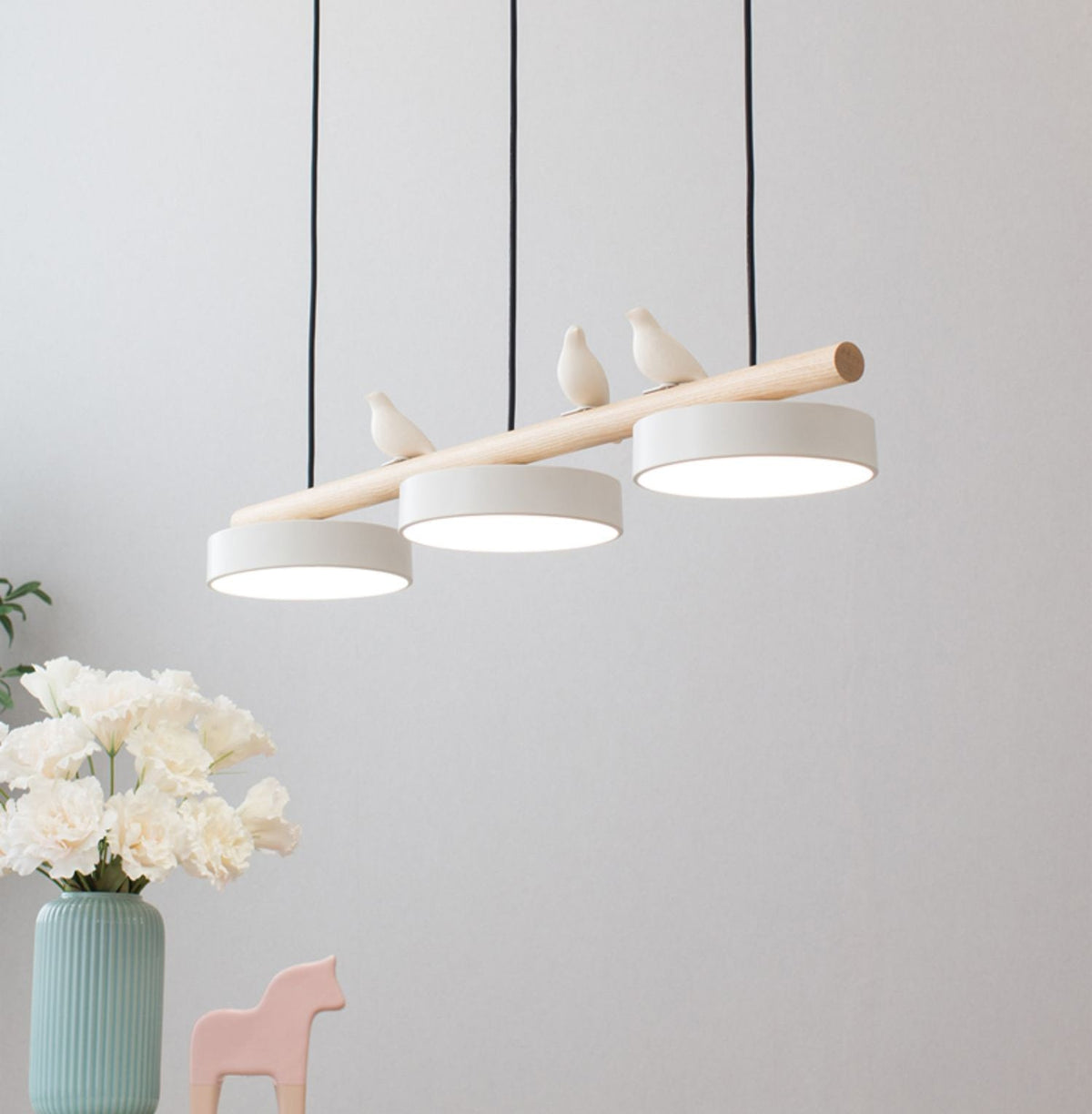Moderne LED Hanglamp Met Vogelmotief En Verstelbare Ophanging