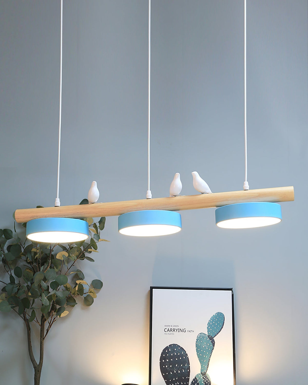 Moderne LED Hanglamp Met Vogelmotief En Verstelbare Ophanging