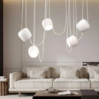 Scandinavische Hanglamp Met Glazen Kap En Verstelbaar Snoer Voor Sfeervolle Verlichting