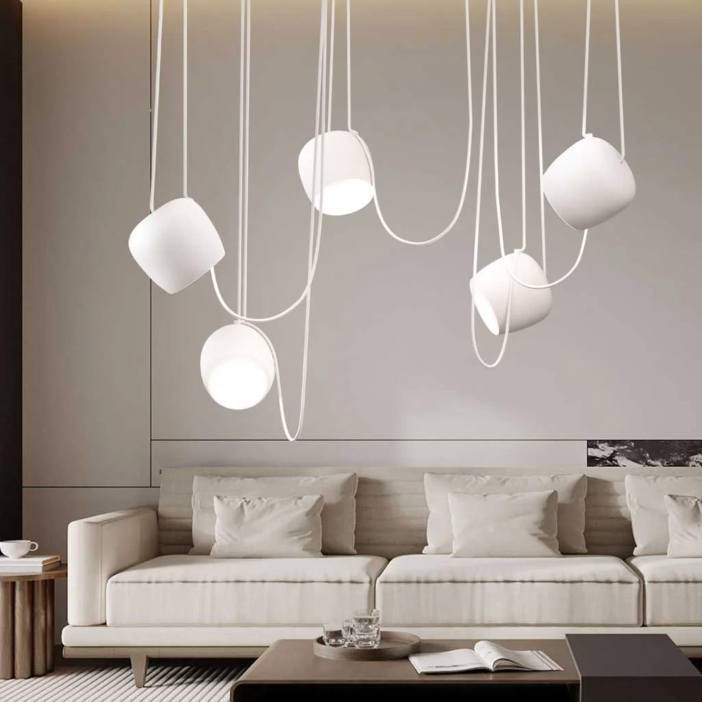 Scandinavische Hanglamp Met Glazen Kap En Verstelbaar Snoer Voor Sfeervolle Verlichting