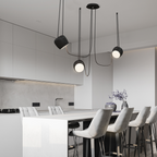 Scandinavische Hanglamp Met Glazen Kap En Verstelbaar Snoer Voor Sfeervolle Verlichting