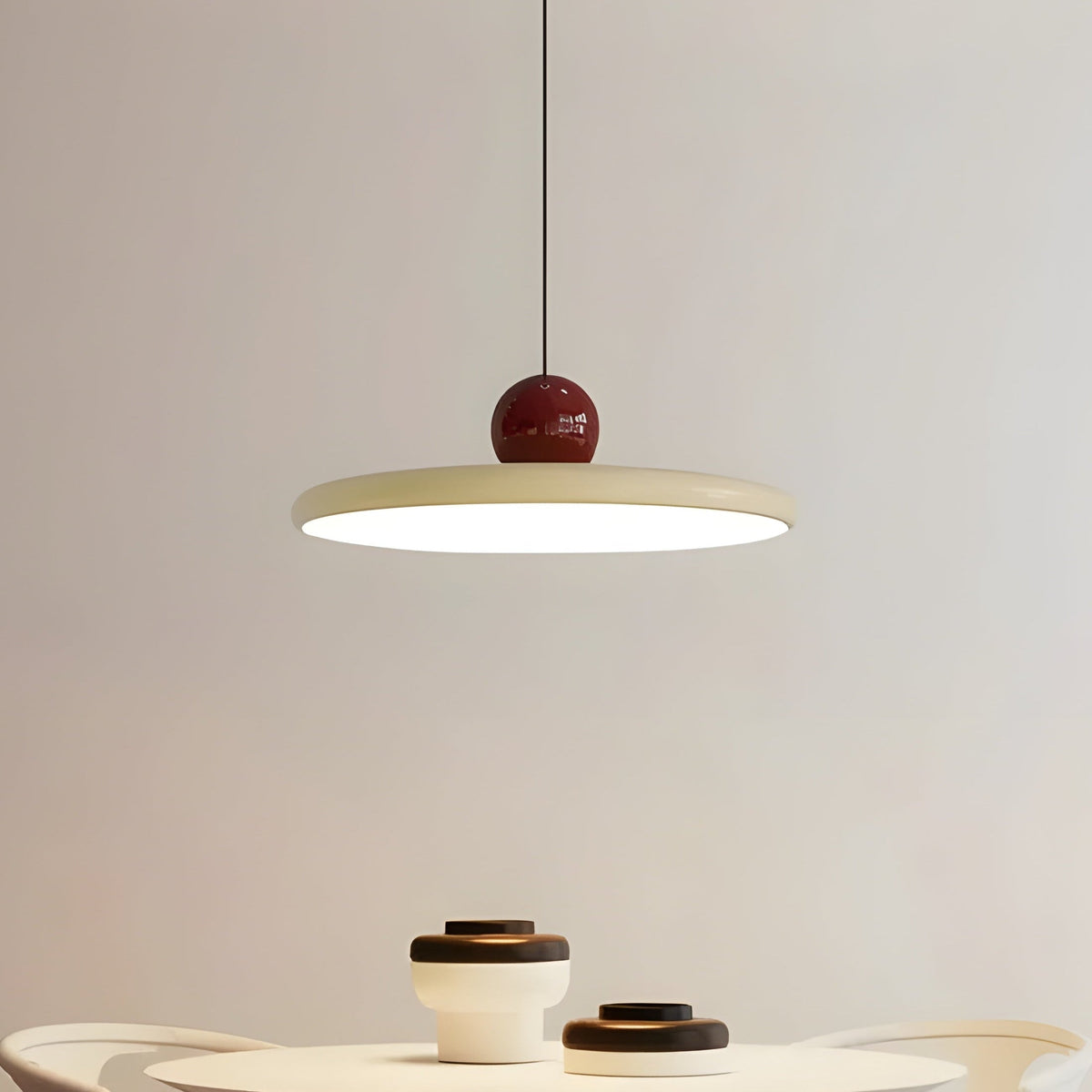 Nordische Hanglamp Met Glazen Kap En LED Verlichting