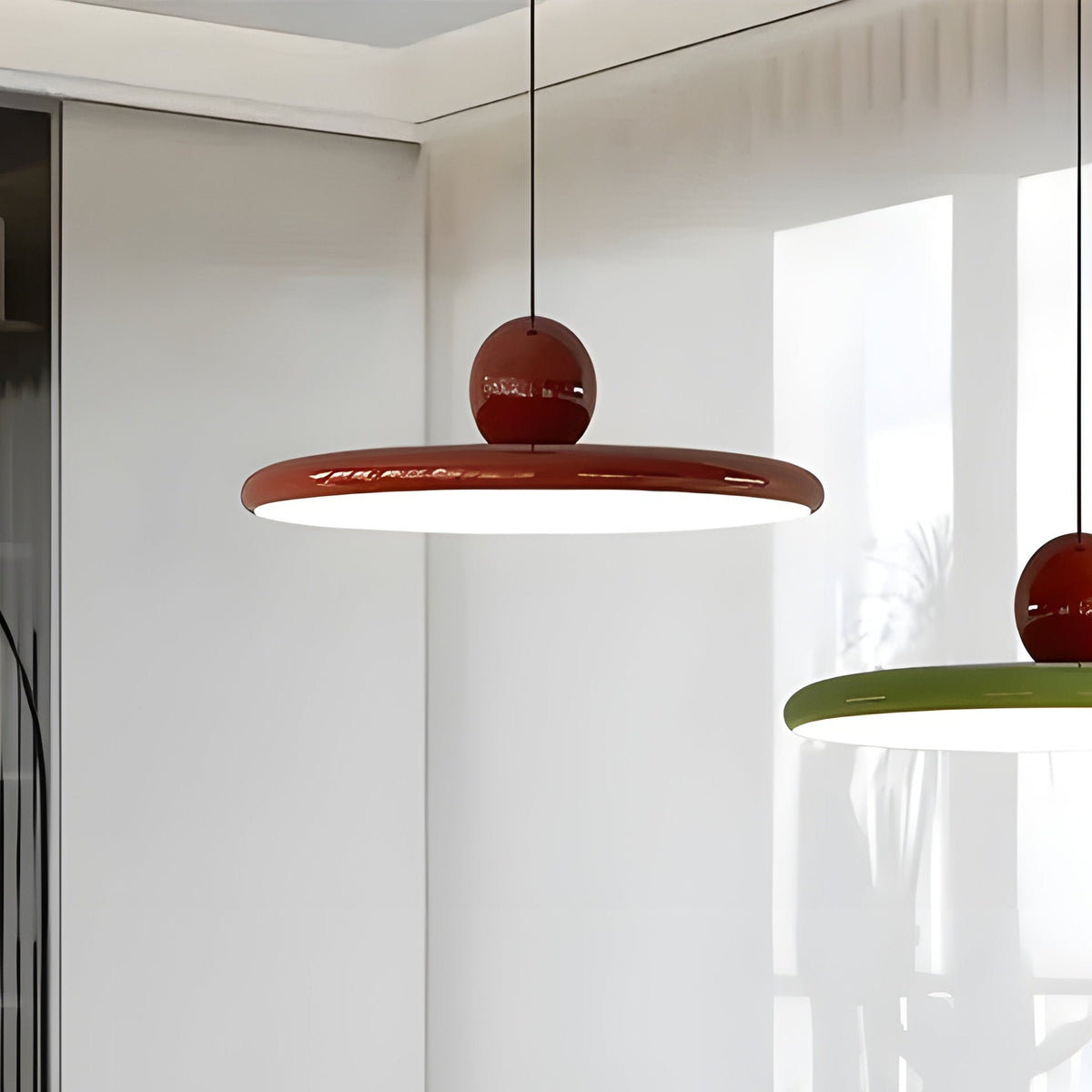 Nordische Hanglamp Met Glazen Kap En LED Verlichting