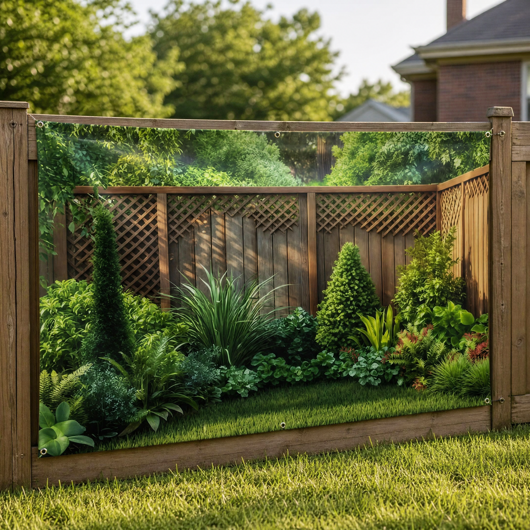 Tuinbanner Polyester Weerbestendig Groenprint Decoratief Ontwerp