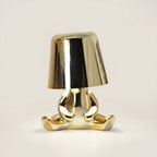 Mini Tafellamp met Creatieve Denkfiguur en LED‑Verlichting
