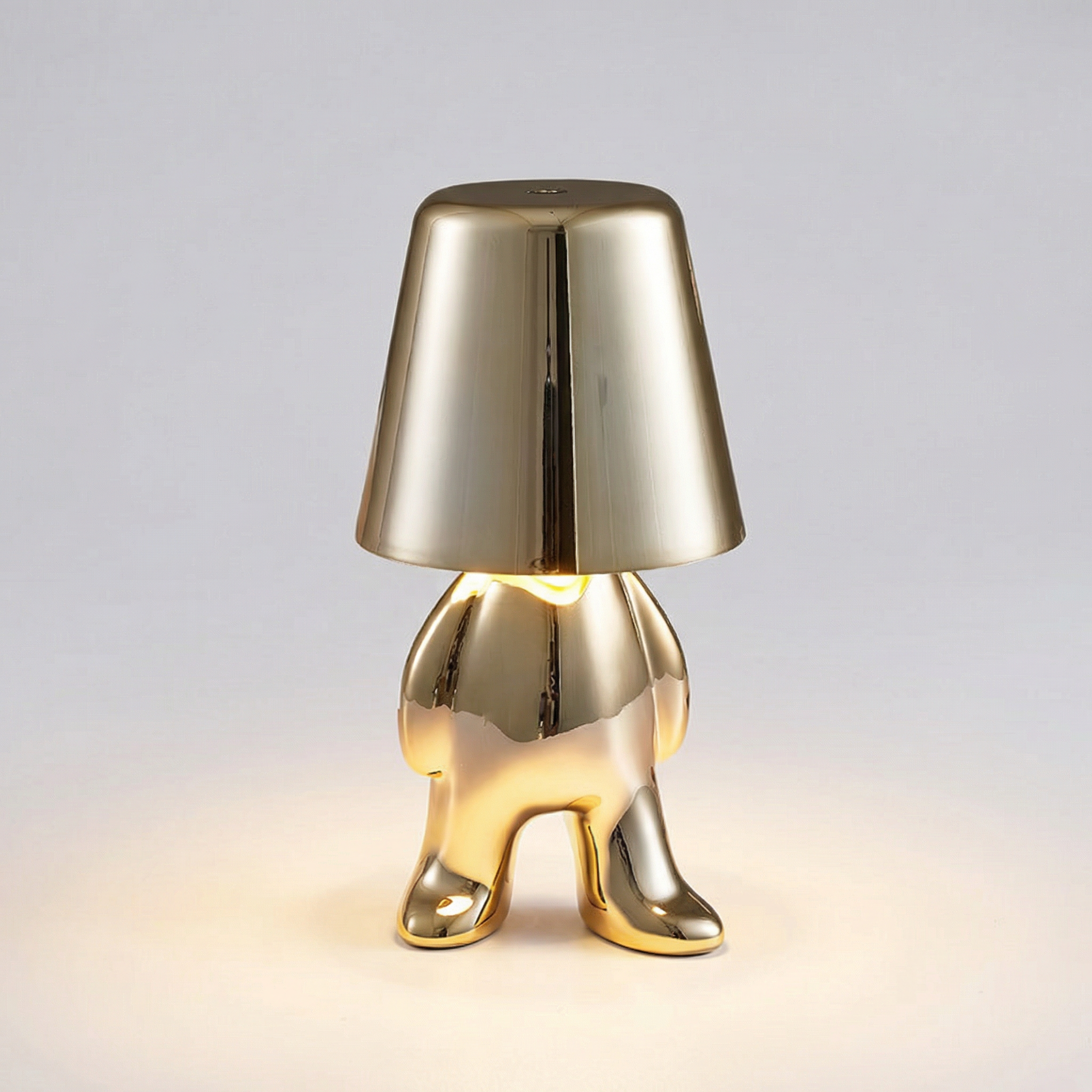 Mini Tafellamp met Creatieve Denkfiguur en LED‑Verlichting