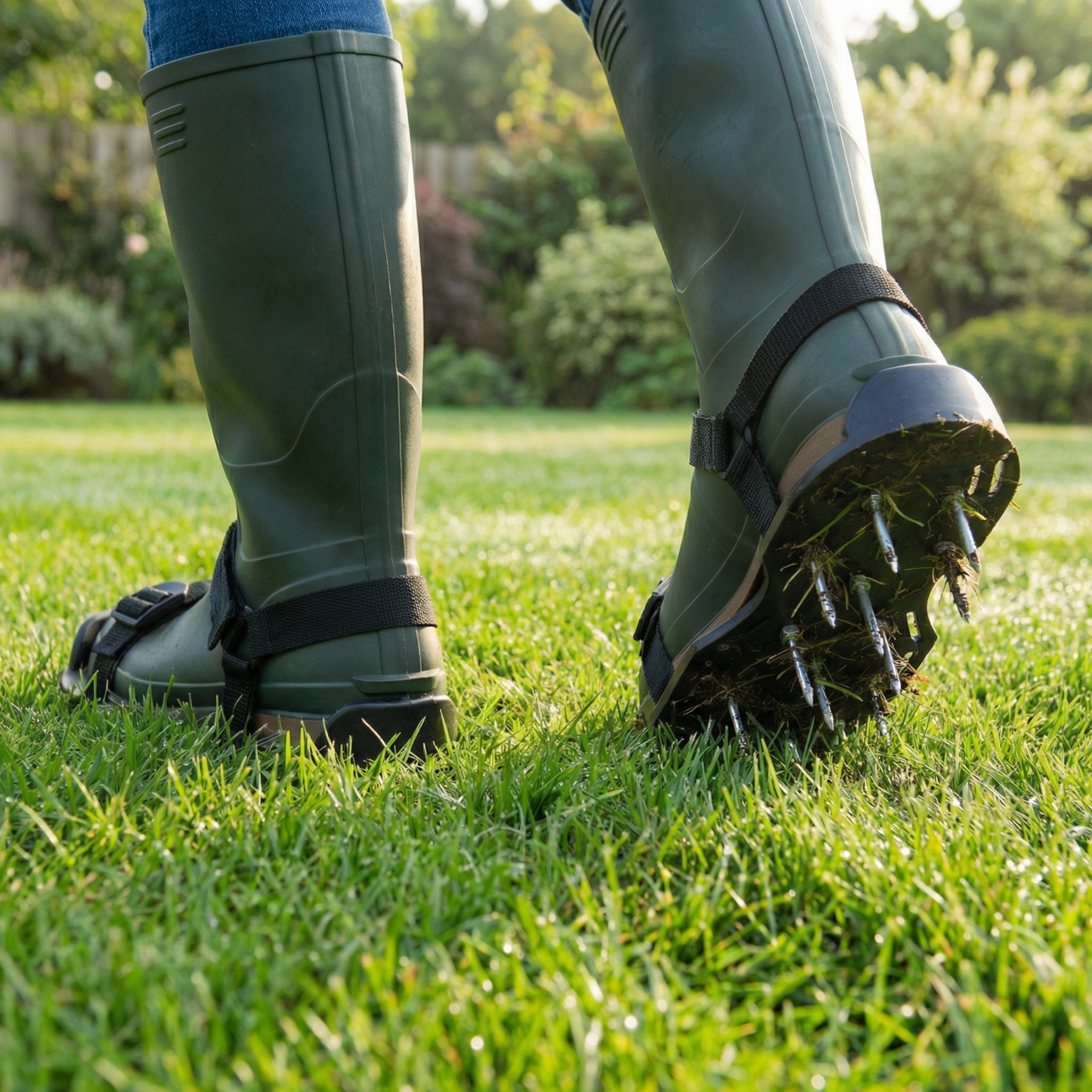 Beluchtingsschoenen met Verstelbare Riemen en Geharde Spikes