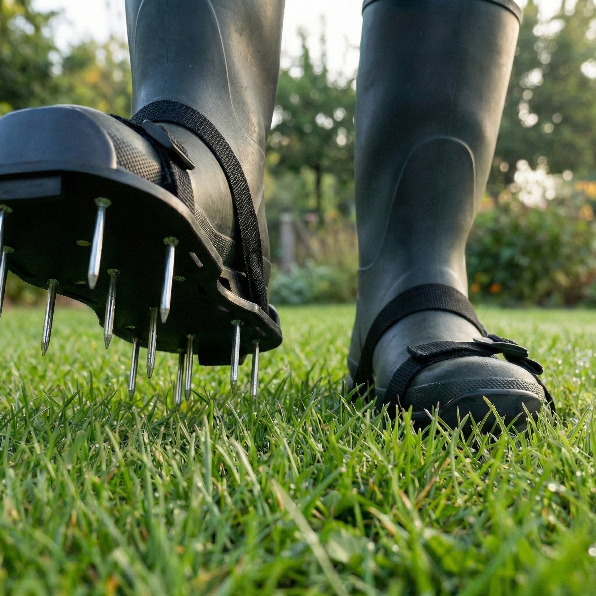 Beluchtingsschoenen met Verstelbare Riemen en Geharde Spikes
