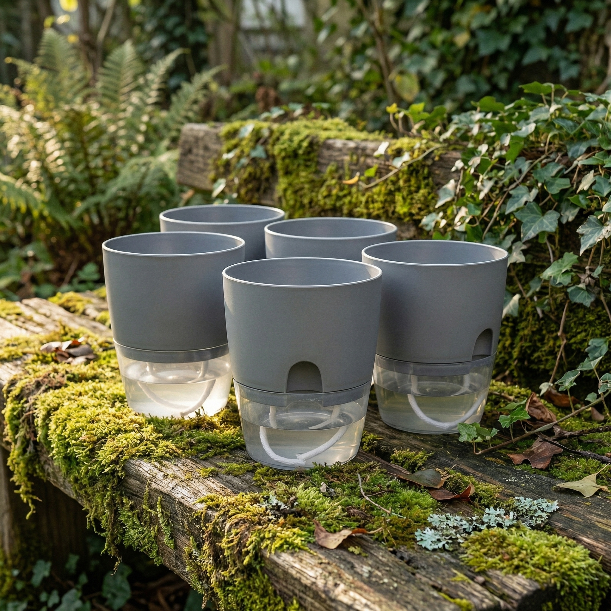 Zelfbewaterende Plantpot met Kapillaire Reservoir en Dubbellaags Systeem