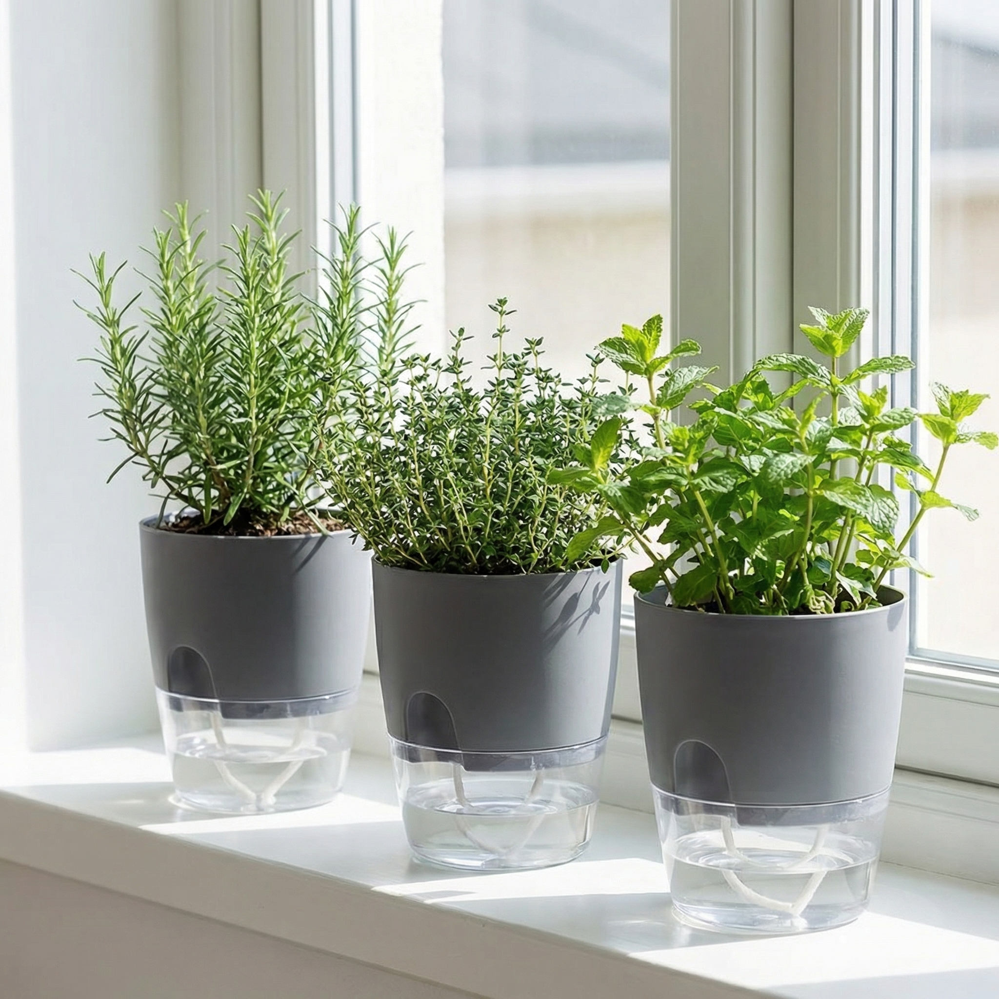 Zelfbewaterende Plantpot met Kapillaire Reservoir en Dubbellaags Systeem