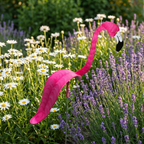 Handgeschilderde Flamingo Tuinspinner met Windgestuurde Beweging en Duurzame Constructie