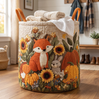 Handgequilt Schapenmand met Zelfstaande Structuur en Ambachtelijke Afwerking